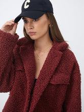 Button Front Teddy Sherpa Jacket